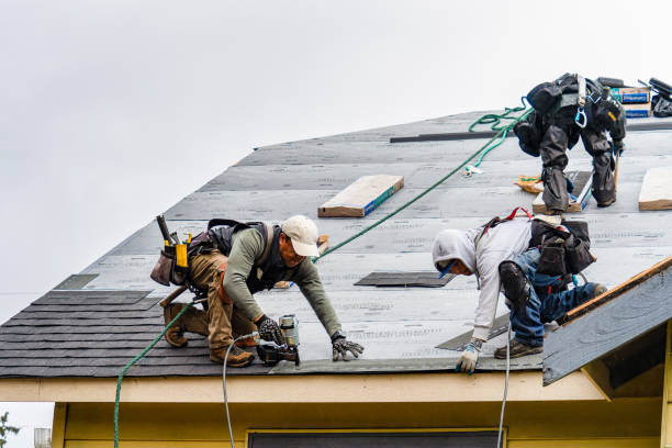 Professional Roofing technician working in Albrightsville, PA